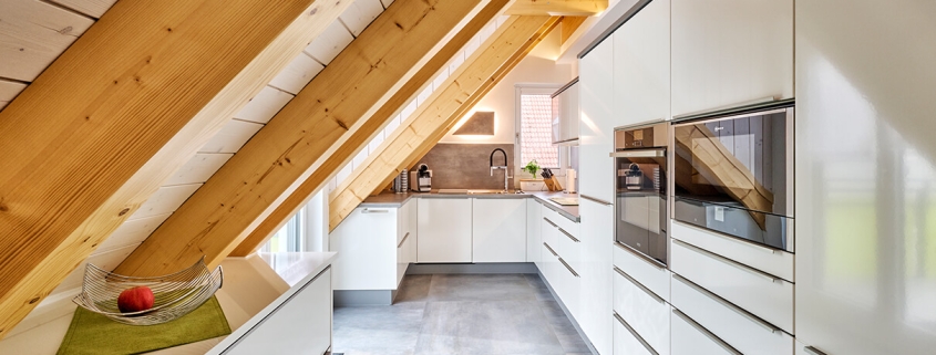Rost Wohnbau - Interieur Dachgeschoss Küche