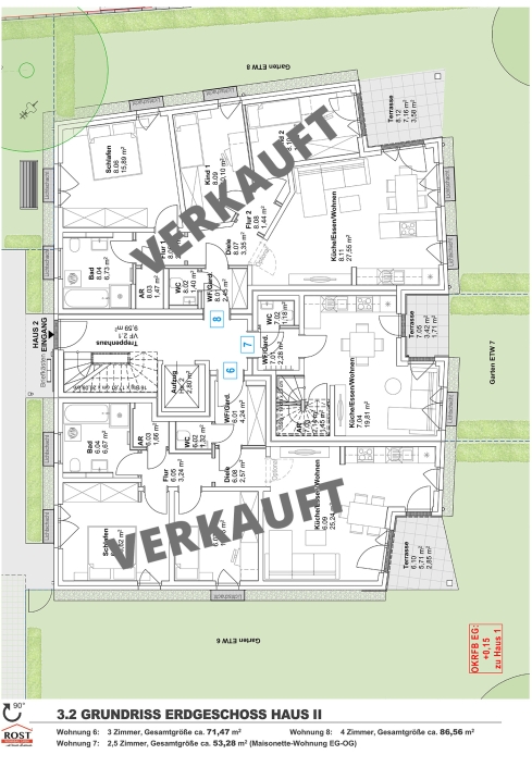 Rost-Wohnbau Burgfarrnbach Hintere Straße Erdgeschoss